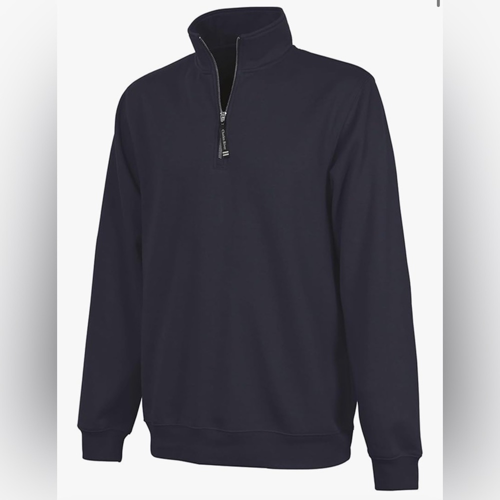 Navy Quarter-Zip Pullover Sweatshirt